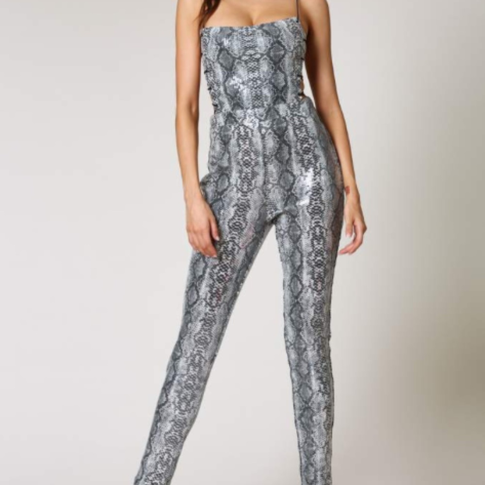 Snakeskin Jumpsuit